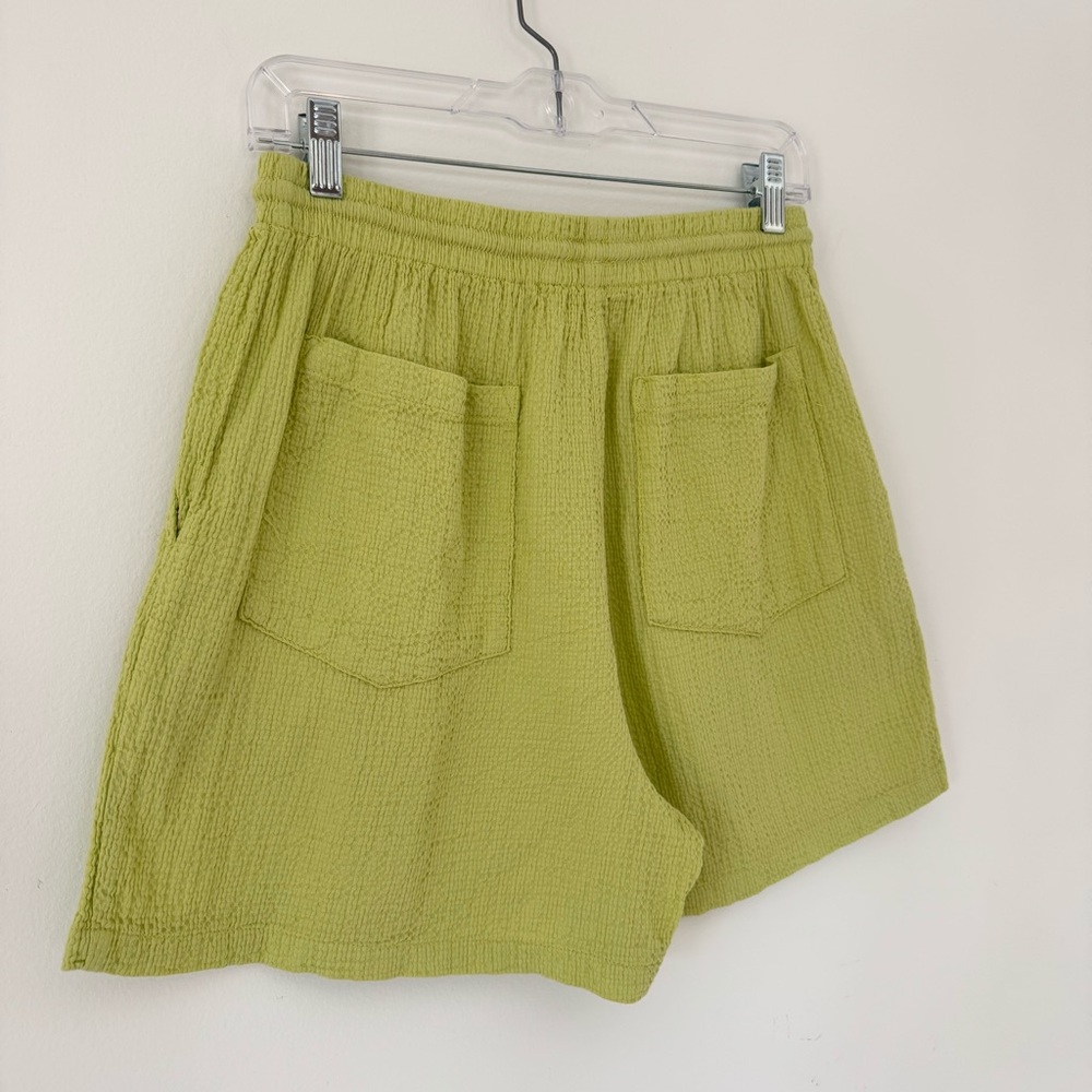 GRAVEL & GOLD Essi Drawstring Short in “Endive” Lime Green Colorway, Size M (2) - Picture 9 of 16